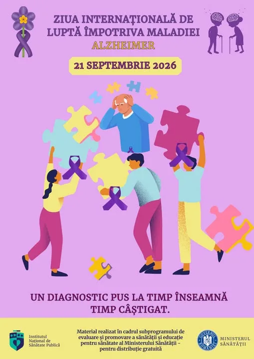 21 septembrie - Ziua Internaţională de luptă împotriva bolii Alzheimer