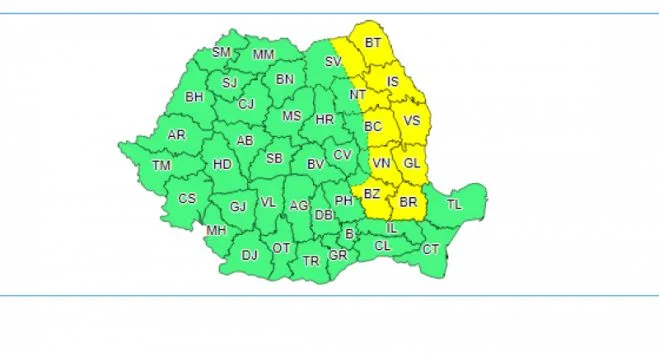 Cod galben de polei în Galați și Brăila