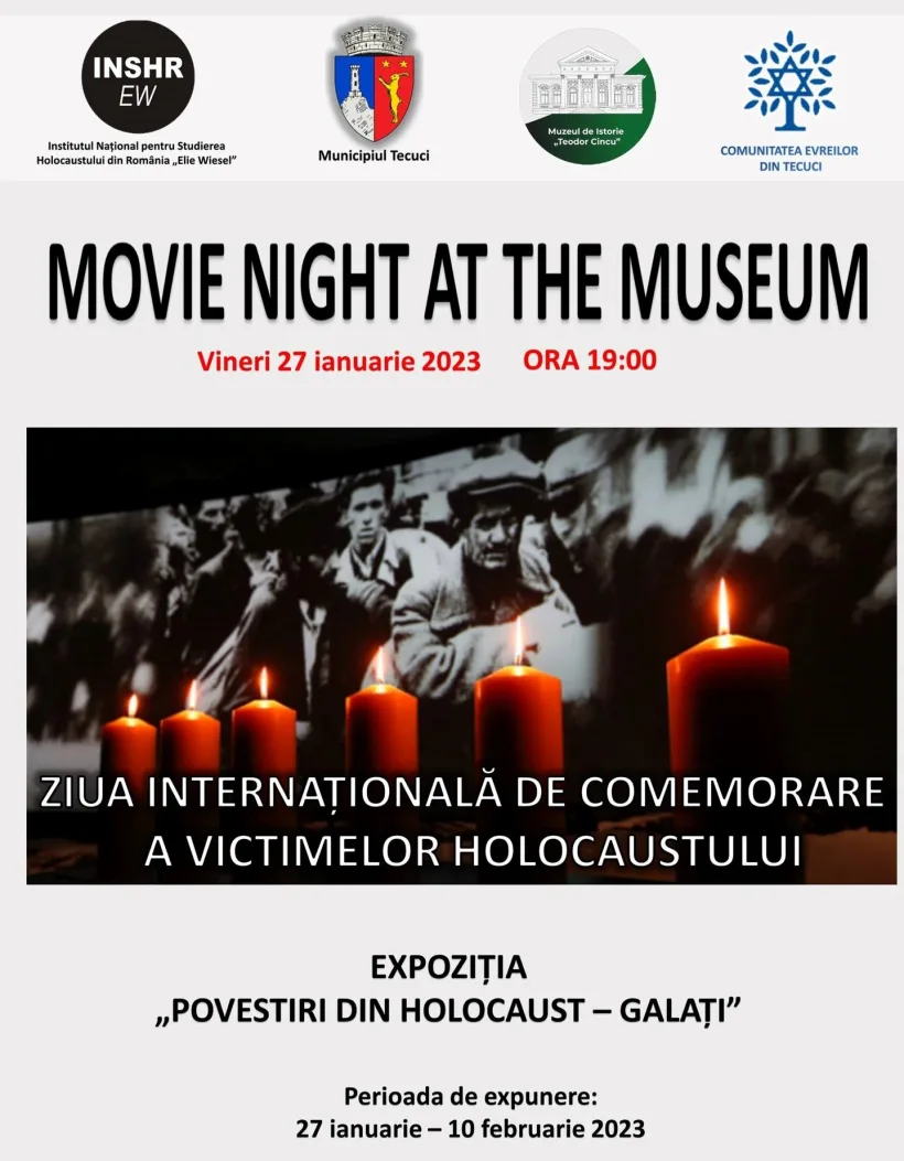 Ziua Internațională de Comemorare a Victimelor Holocaustului, marcată la Muzeul „Teodor Cincu” din Tecuci