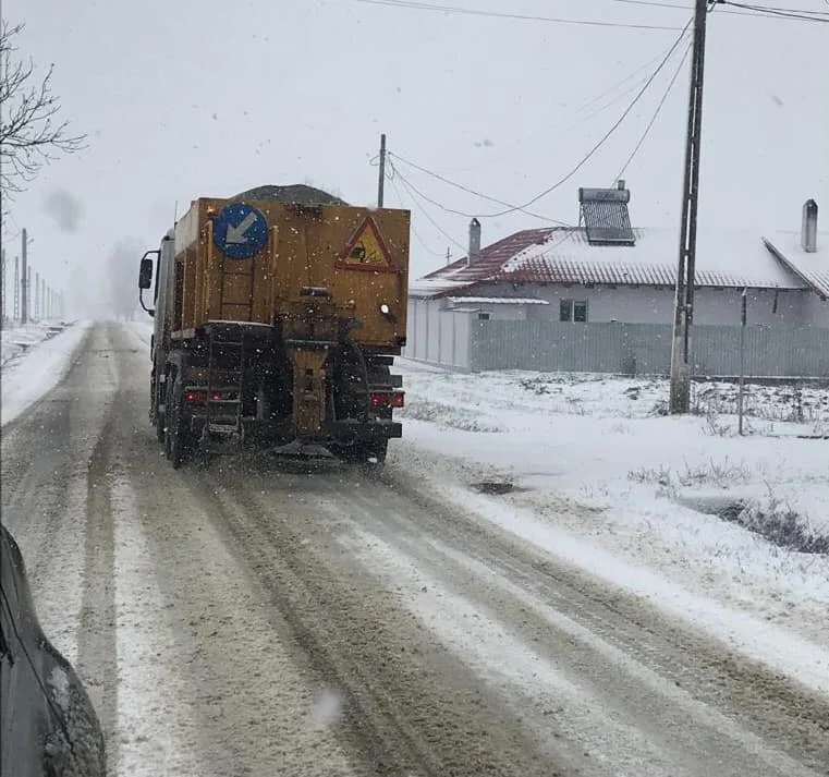 Sector de drum național în continuare închis în județul Galați