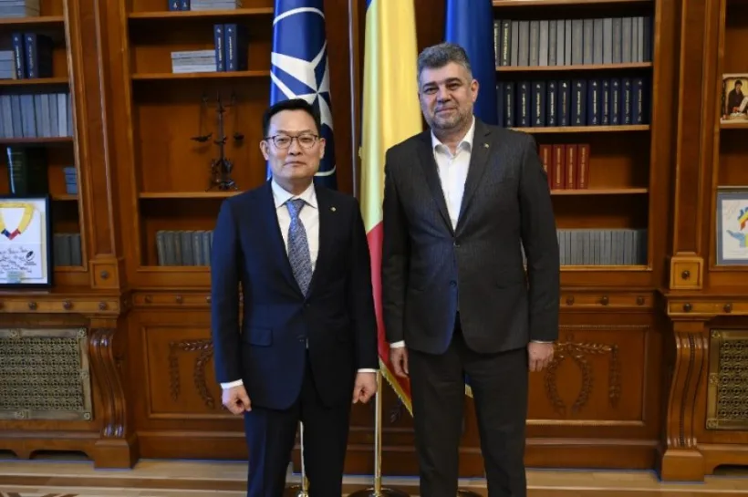 Marcel Ciolacu a discutat cu o delegație a companiei Hanwha Aerospace din Coreea de Sud despre investiții în energie regenerabilă