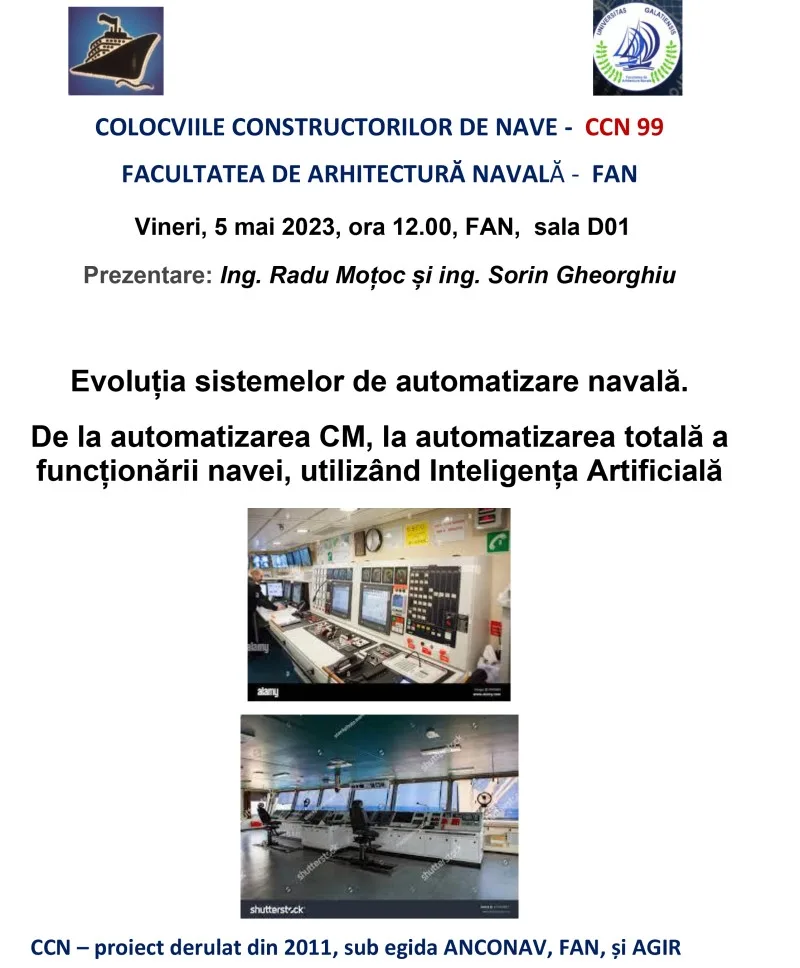 CCN Galați: despre automatizarea navală și influența IA