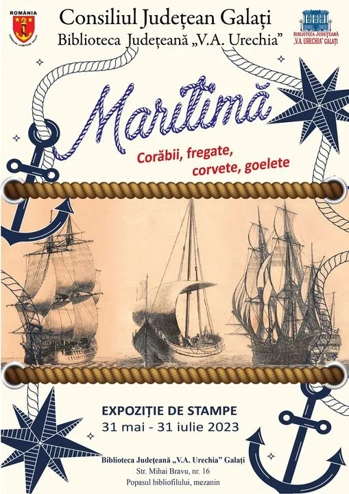 Expoziţie despre corăbii, fregate, corvete, goelete