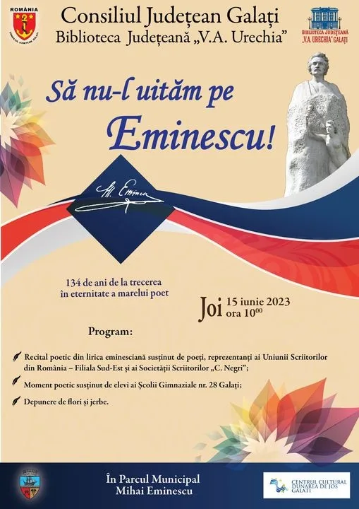 Să nu-l uităm pe Eminescu!