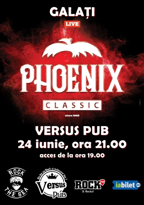 Phoenix ne va încânta la Versus Pub din Galaţi