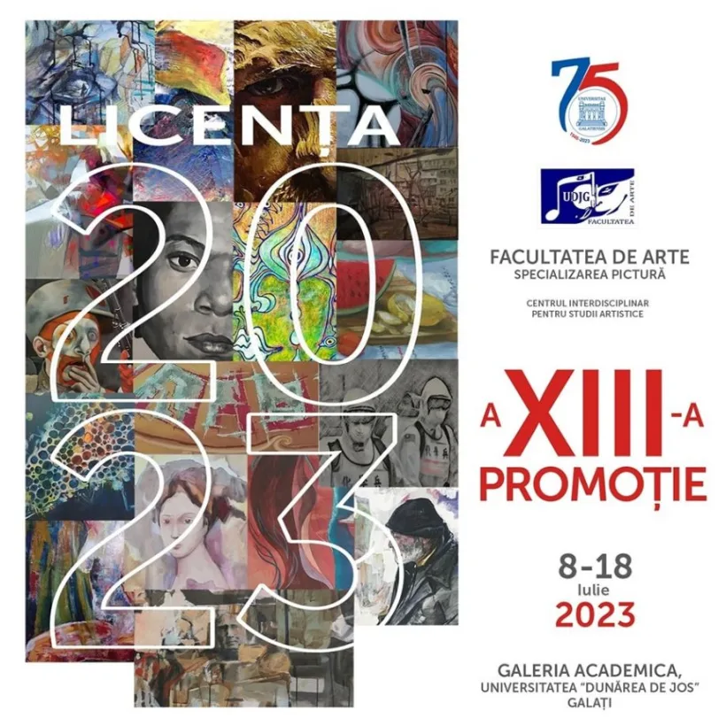 Centrul expozițional din holul Universității găzduiește expoziția tinerilor pictori de la ”ARTE”