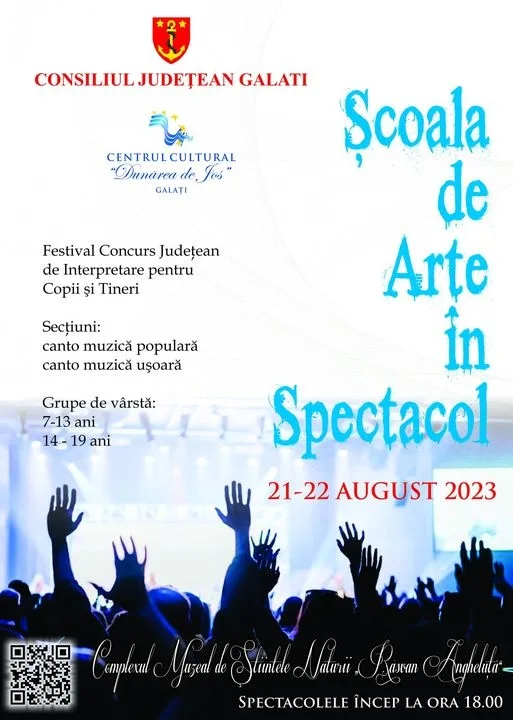 "Școala de Arte în spectacol", concurs de canto pentru tineri sprijinit de CJ Galați
