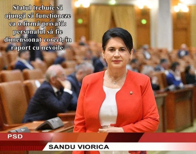 Deputatul Viorica Sandu: Guvernul Ciolacu își asumă reforma sistemului bugetar prin măsuri echitabile și corecte