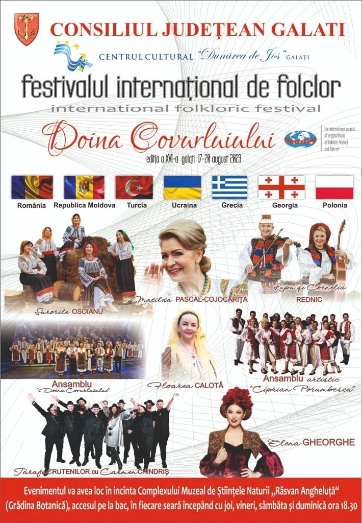 Artiști de renume la Festivalul Internațional de Folclor „Doina Covurluiul”