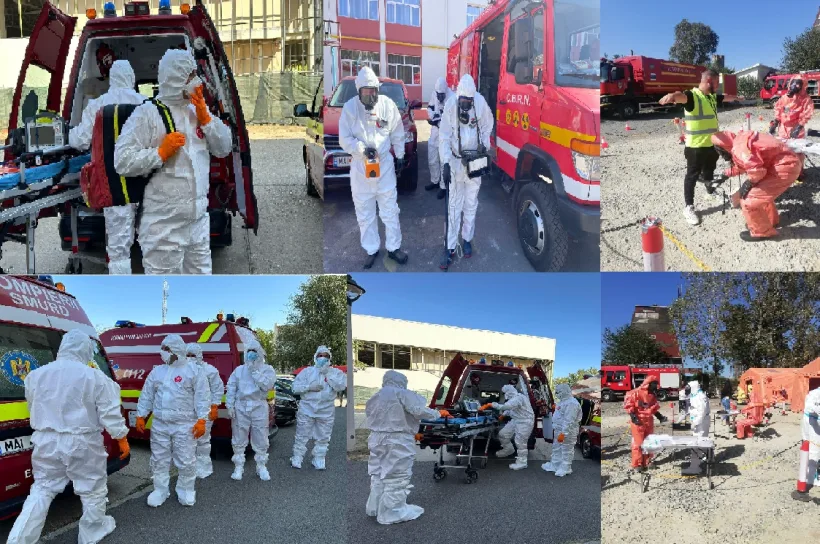 SMURD și ISU Galați, antrenament specializat pentru evenimente nucleare și radiologice