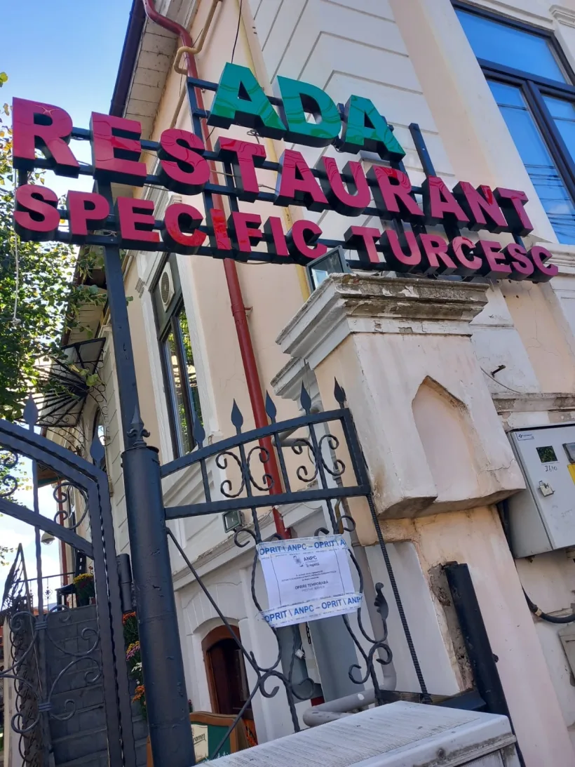 Restaurant cu specific turcesc din Galați, închis temporar de Protecția Consumatorilor