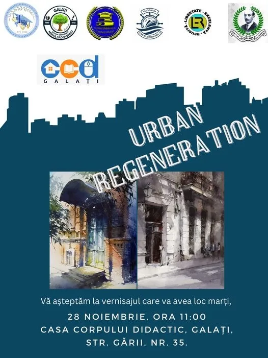 URBAN REGENERATION -  soluții de regenerare urbană imaginate de elevii gălățeni, într-o expoziție