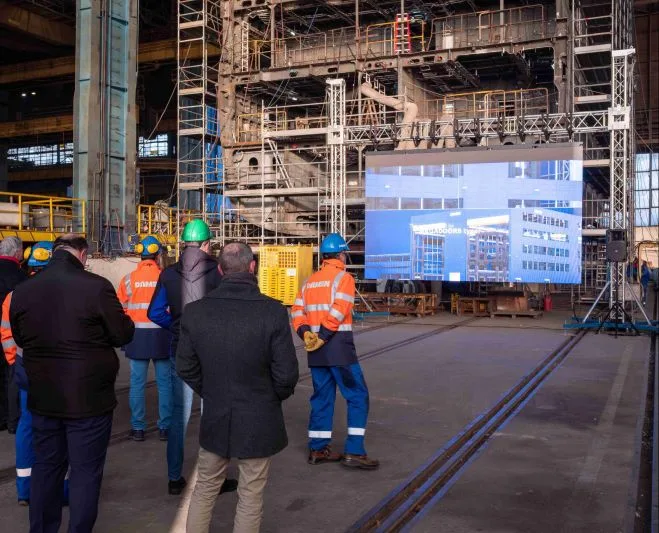 O nouă linie robotizată pentru fabricația micropanourilor, inaugurată la Damen Galați