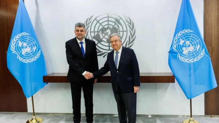 Premierul Marcel Ciolacu, la ONU: România iubeşte pacea. Diplomaţia e oricând preferabilă armelor