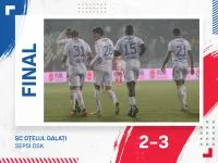 A doua înfrângere consecutivă pe teren propriu pentru Oţelul