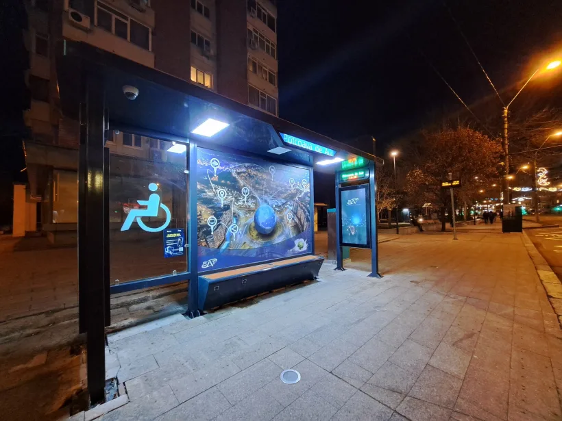 Prima stație de autobuz smart în Galați