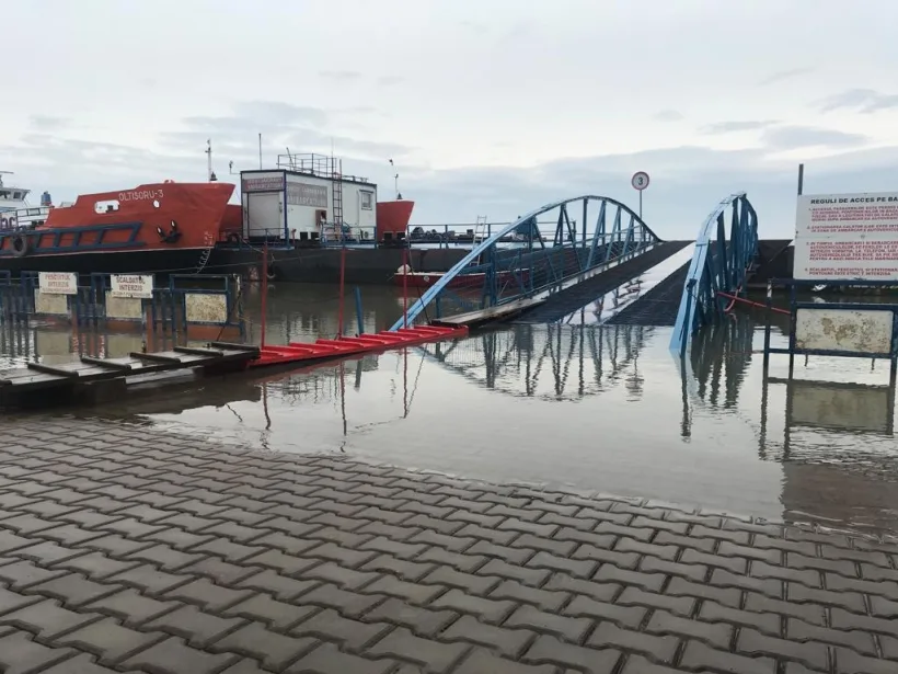 Probleme la Trecere Bac, din cauza Dunării crescute