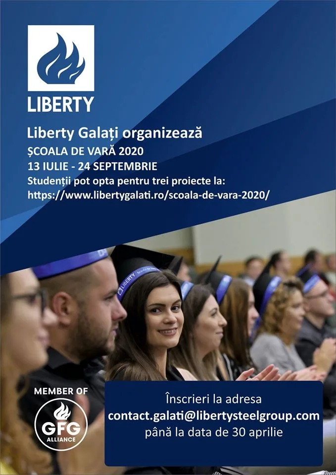 Școala de Vară LIBERTY Galați pune la dispoziția studenților 35 de proiecte