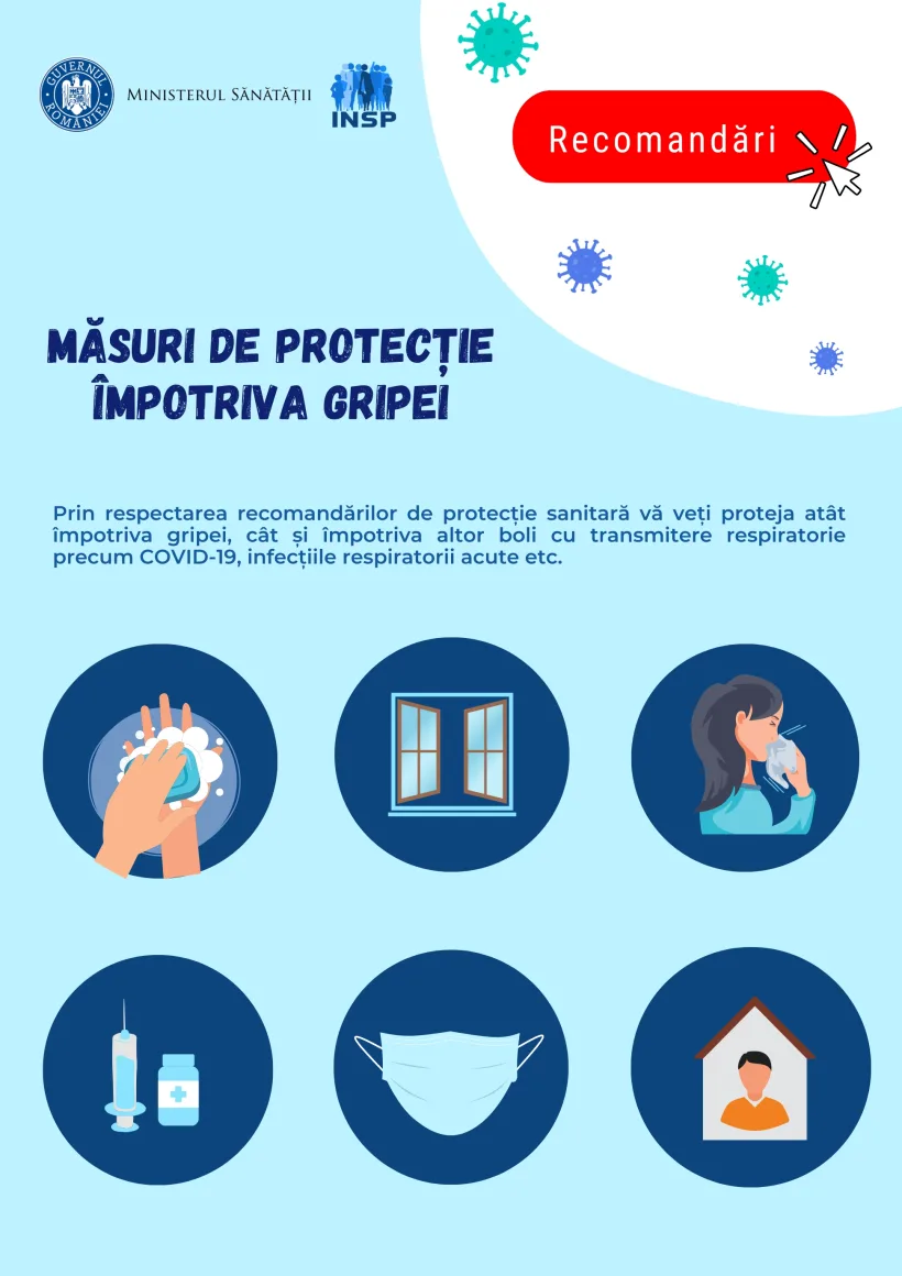 Recomandări sanitare pentru prevenirea îmbolnăvirilor respiratorii, la începerea școlii