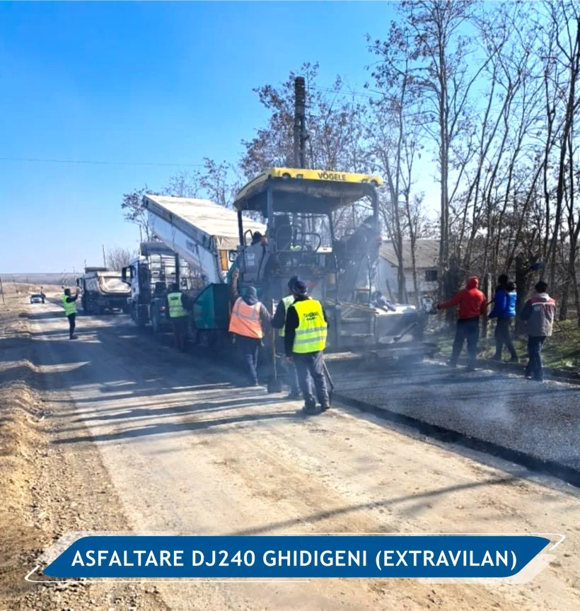 Costel Fotea: Se toarnă asfalt între Gara Ghidigeni și Gefu