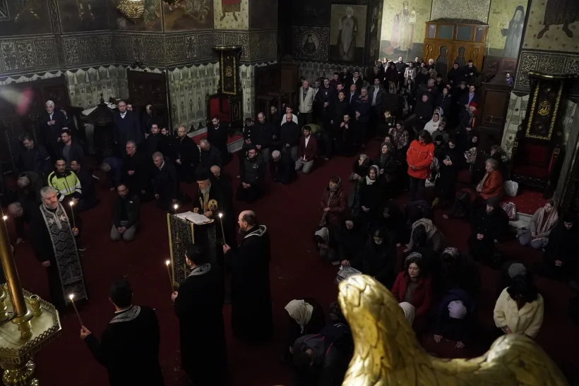 Slujba Canonului Mare la Catedrala arhiepiscopală din Galaţi