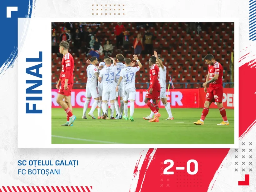 Oţelul a terminat sezonul Superligii cu o victorie