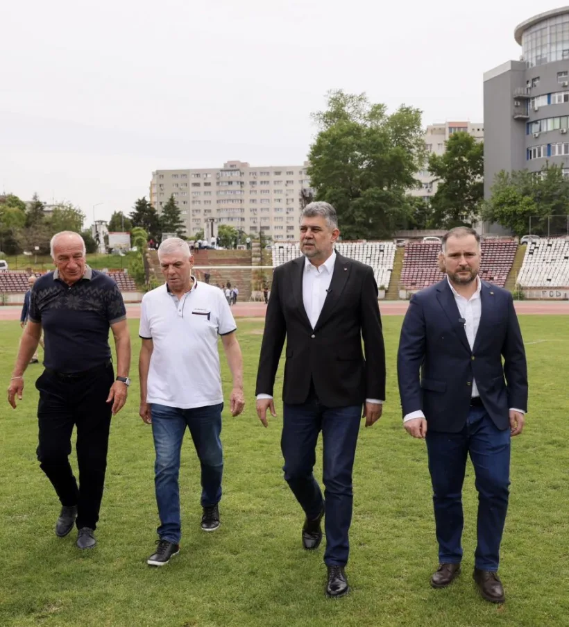 Premierul Ciolacu despre construcția noului stadion Dinamo: O șansă uriașă de a atrage mii de alți copii către sport