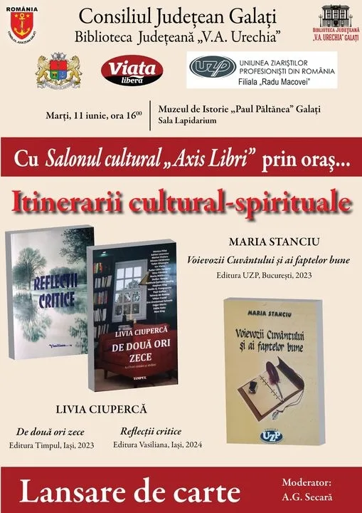 Triplă lansare de carte la Galaţi