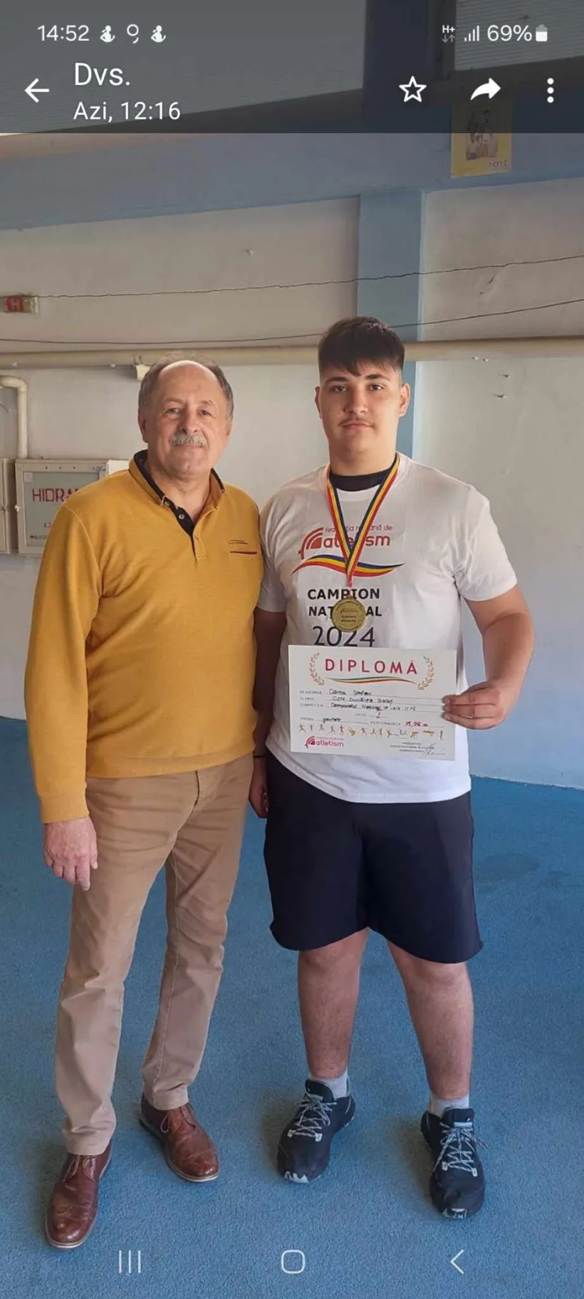 Atletul gălăţean Ştefan Oancă, campion naţional