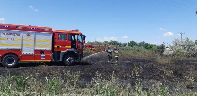 Incendii de vegetație în județul Galați