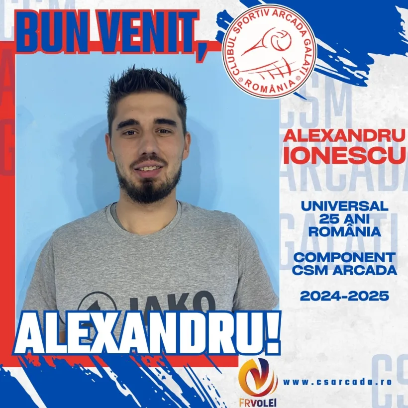 CSM Arcada Galaţi l-a transferat pe Alexandru Ionescu