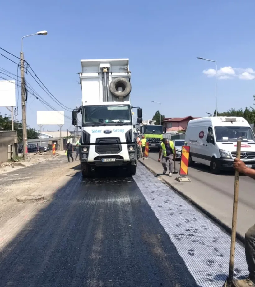 Asfaltare pe Drumul de Centură