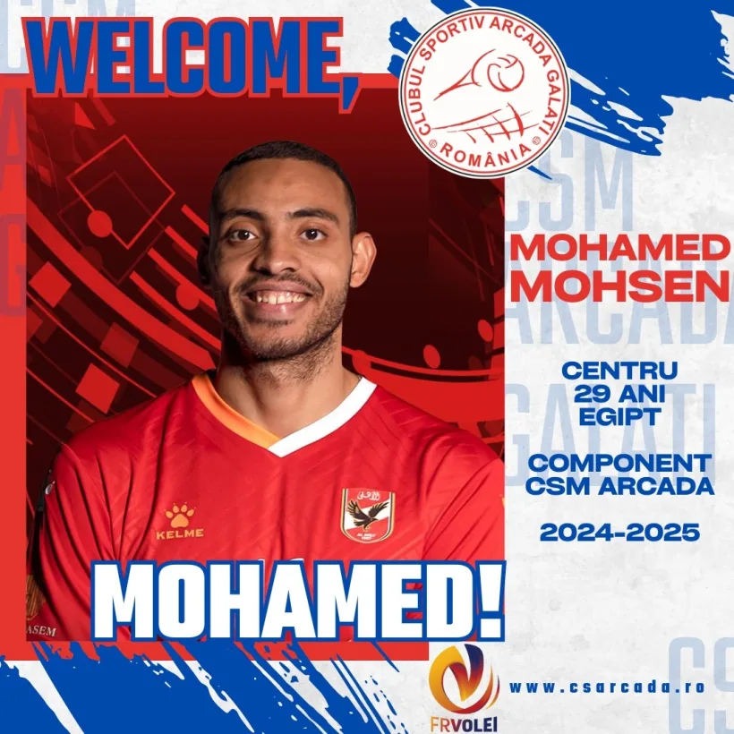 Egipteanul Mohamed Mohsen Soliman va îmbrăca tricoul CSM Arcada