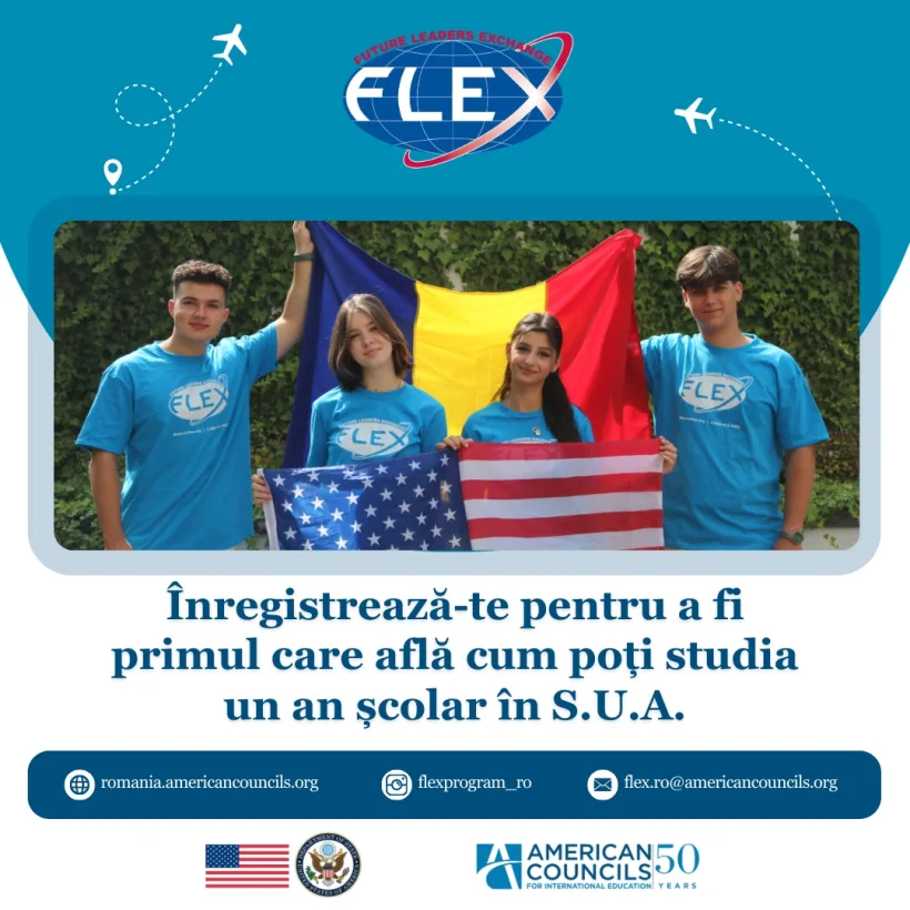 FLEX România, sau cum studiezi gratuit în SUA