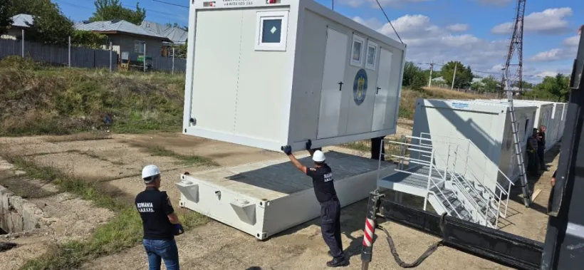 Module dormitor pentru sinistrații din zonele afectate de inundații