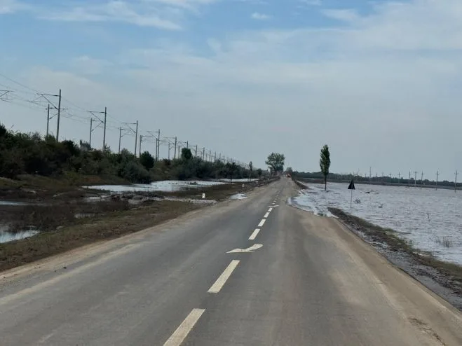 Drumul Național 25 Galați-Tecuci, afectat de inundații, a fost redeschis circulației