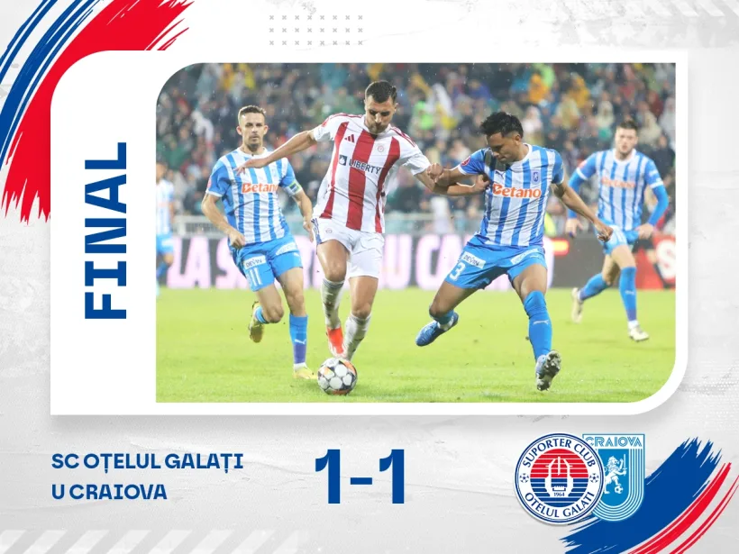 Oţelul invincibilă, pe locul 3 în Superligă