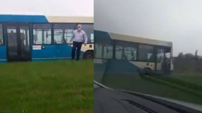Autobuz din Galați, filmat în timp ce se afla pe contrasens