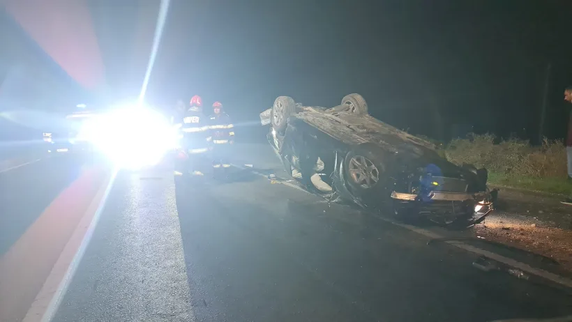 Accident grav la Independența, pe DN25: o persoană a murit