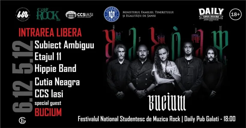 “S’LIVE ROCK” - Festivalul Naţional Studenţesc de Muzică Rock, a XV-a ediție