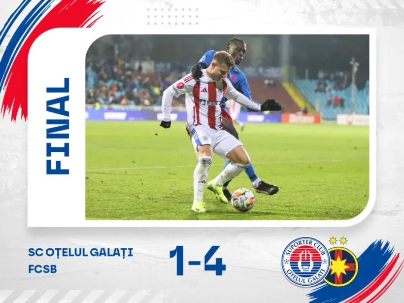 Oțelul replică palidă cu FCSB