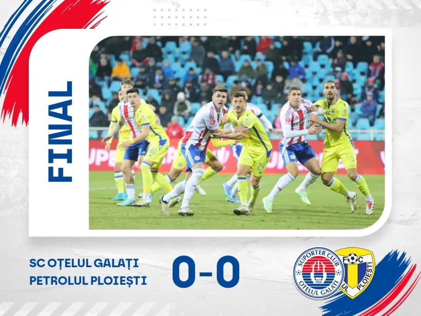 Remiză fără goluri pe Oţelul