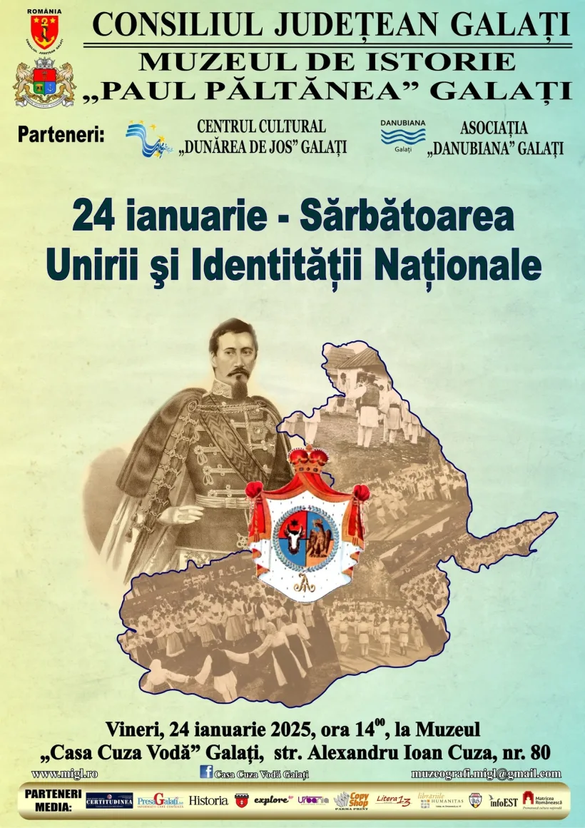 Ziua Unirii, la Muzeul „Casa Cuza Vodă” din Galați
