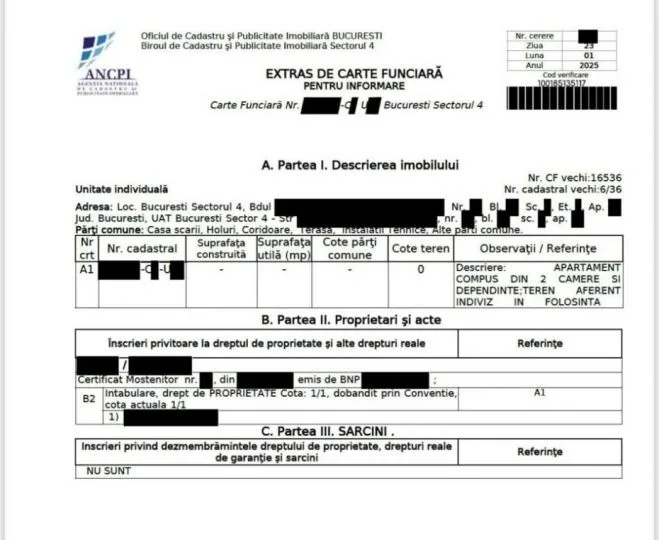 Mai multe documente cadastrale, eliberate gratuit din 7 aprilie