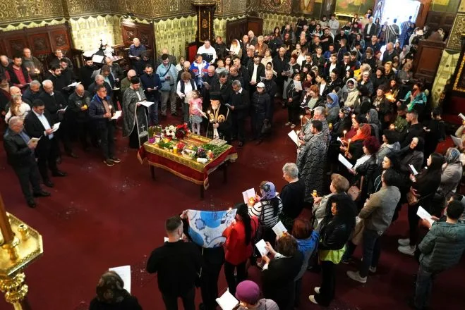 Prohodul Domnului la Catedrala arhiepiscopală din Galaţi