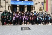 Pe Strada Domnească a răsunat astăzi Gaudeamus Igitur, la Marșul Absolvenților FIFT
