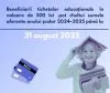 Sprijinul educațional acordat pentru acest an poate fi utilizat, doar, până la 31 august 2025