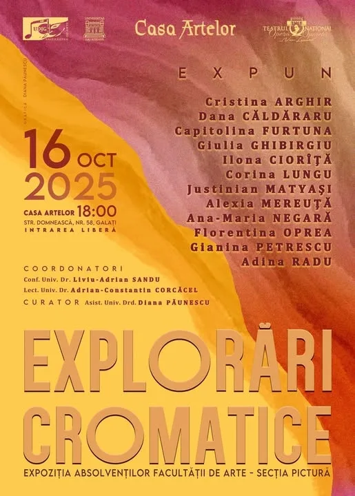 „Explorări Cromatice” la Universitatea „Dunărea de Jos” din Galați