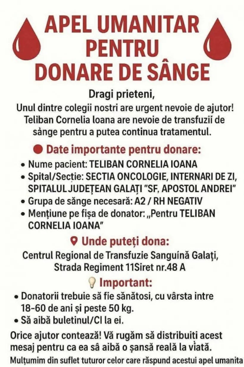 ALERTĂ MEDICALĂ!