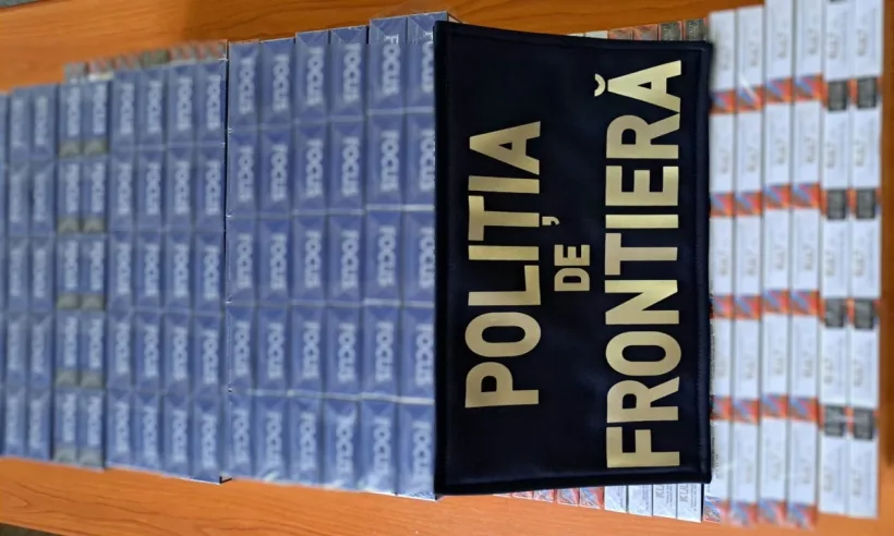 Țigări de contrabandă confiscate în Galați: amendă de 20.000 de lei